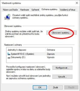 Obnovení systému