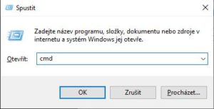 Spuštění příkazového řádku